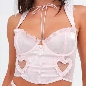 For Love & Lemons x Victoria’s Secret Heart Bustier Size XS NWT
